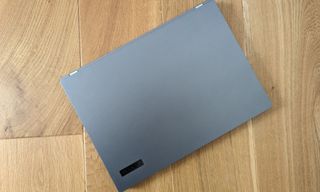 The Acer TravelMate P2 on a surface