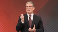 Labour Party leader Sir Keir Starmer, speaks to the audience during a Sky News election event with Sky's political editor Beth Rigby.